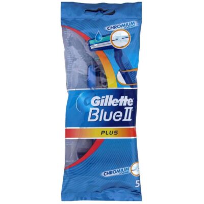 Gillette Disposable Razor Blue II Plus Pack Of 5 Pcs