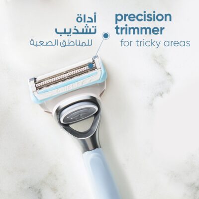Gillette Venus Skin Care Women's Razor + 2 Razor Blade Refill with Precision Trimmer