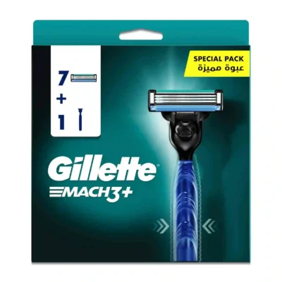Gillette Mach3+ Razor Handle + 7 Blades