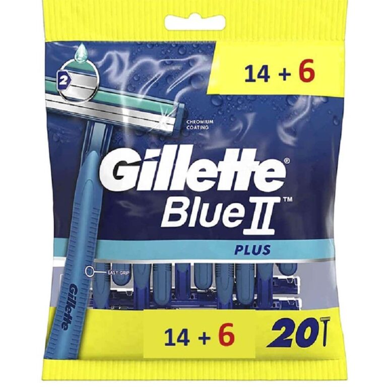 Gillette Razor Blue II Plus Promo 14 Pcs + 6 Pcs Free - Image 1