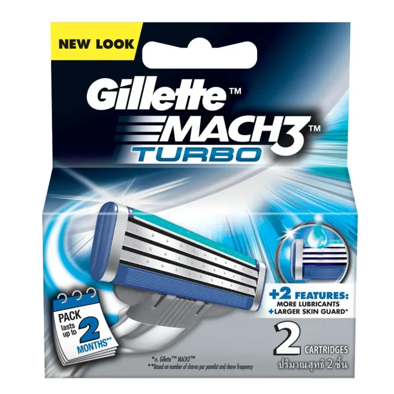 Gillette Razor Mach3 Turbo 2 Blades - Image 1