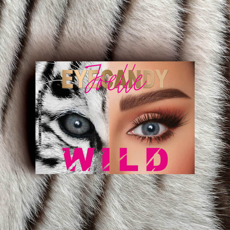 Joelle Eyecandy Contact Lens White Tiger B8 - Enchanting Touch for Your Eyes - Image 1
