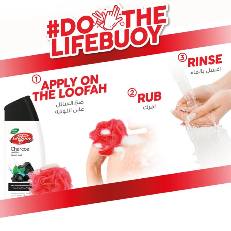 Lifebuoy Body Wash Charcoal & Mint 300 ml+Loofah - Image 5
