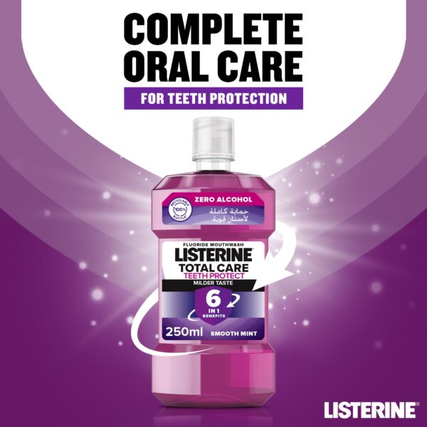 LISTERINE Mouthwash Total Care Milder Taste 250ml - Image 2