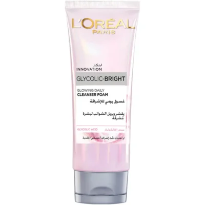 Loreal Glycolic Bright Daily Cleanser Foam 100 ml