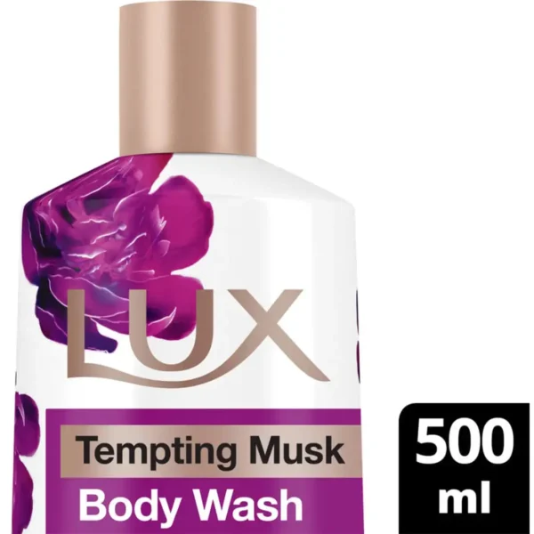 Lux Tempting Musk Shower Gel 500ml - 24 Hour Lasting Fragrance - Image 1