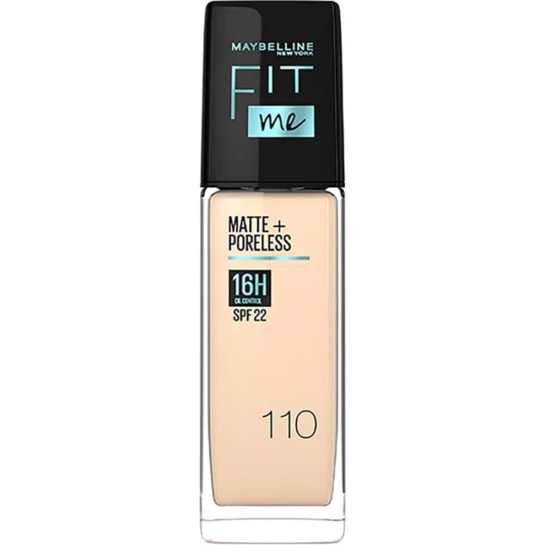 Maybelline Fit Me Foundation Matte & Poreless 110 - Shine-Free Skin - Image 1