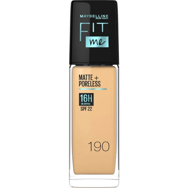Maybelline Fit Me Matte & Poreless Foundation SPF 22 - Shade 190 - Image 1