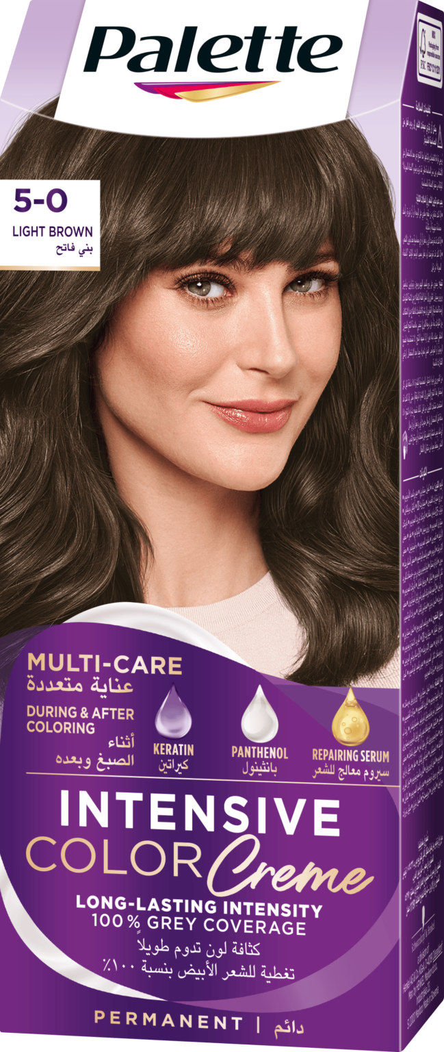 Schwarzkopf Palette Intensive Color Creme 5-0 Light Brown - Image 1