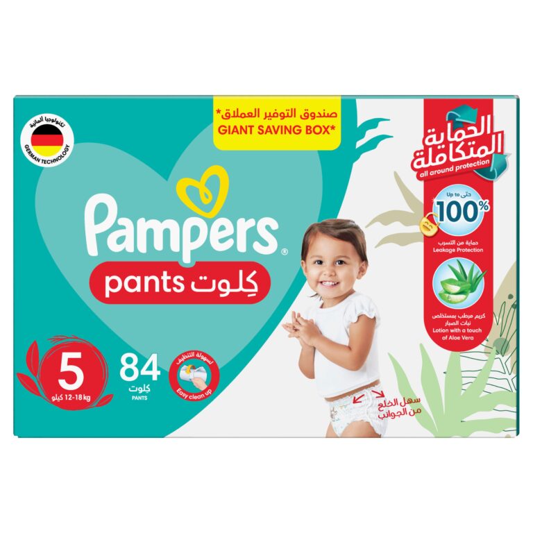 Pampers Aloe Vera Pants Diapers, Size 5, 12-18kg, Mega Box, 84 Diapers - Image 3
