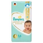 Pampers Premium Care Taped Diapers, Size 4, 9-14 kg, Mega Pack, 54 Diapers - Image 3