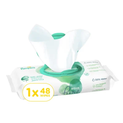 Pampers Aqua Pure Baby Wipes, 48 Wipe Count