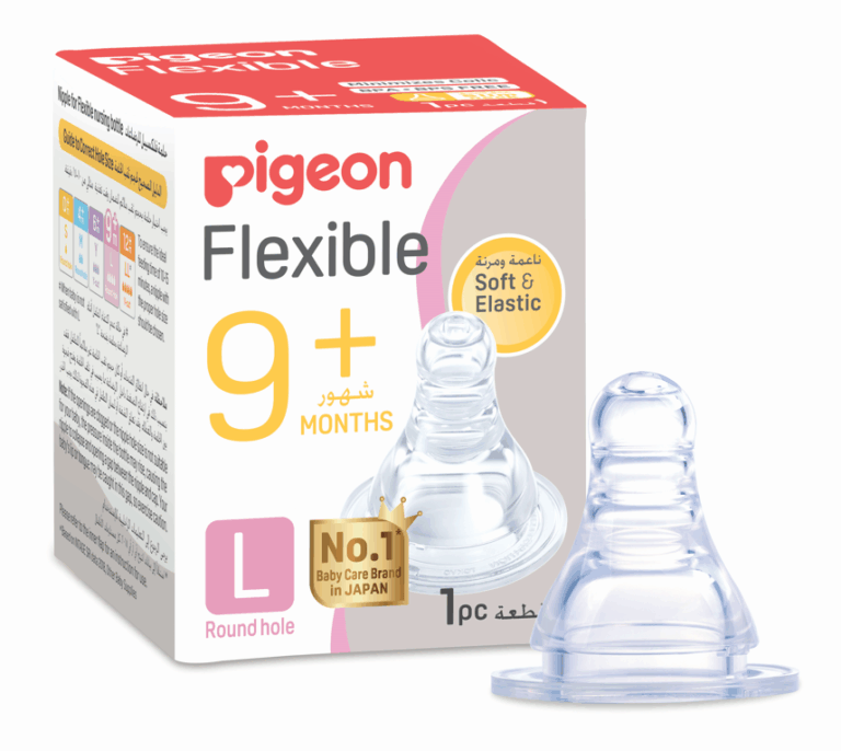 Pigeon Peristaltic Nipple Large, 1 Piece, BPA Free - Image 1