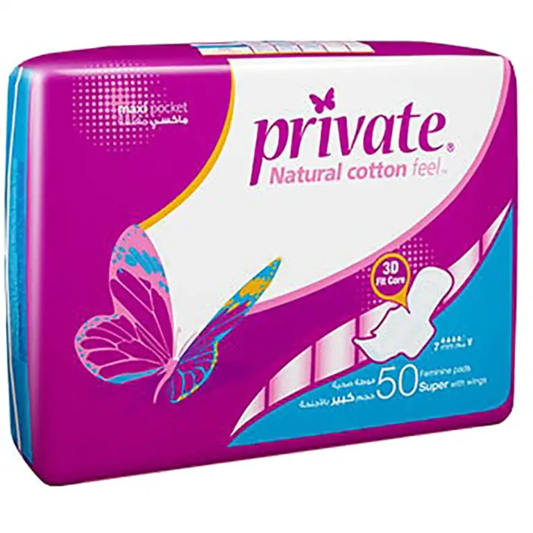 Private Maxi Super Wings - 50 Sanitary Pads for Ultimate Comfort - Image 1