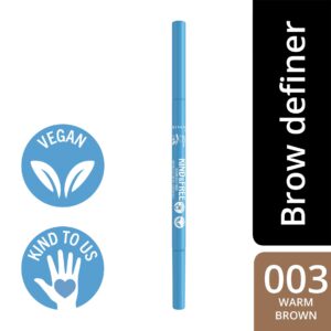 Rimmel Kind & Free Dual Ended Brow Definer 003 Warm Brown: Bold & Natural Brows