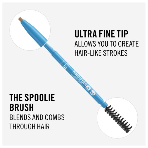Rimmel Kind & Free Dual Ended Brow Definer 003 Warm Brown: Bold & Natural Brows - Image 2
