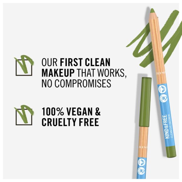 Rimmel Kind & Free Eyeliner - Soft Orchard (Green) - Image 2