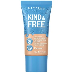 Rimmel Kind & Free Skin Tint Foundation 010 Rose - Natural Vegan Coverage