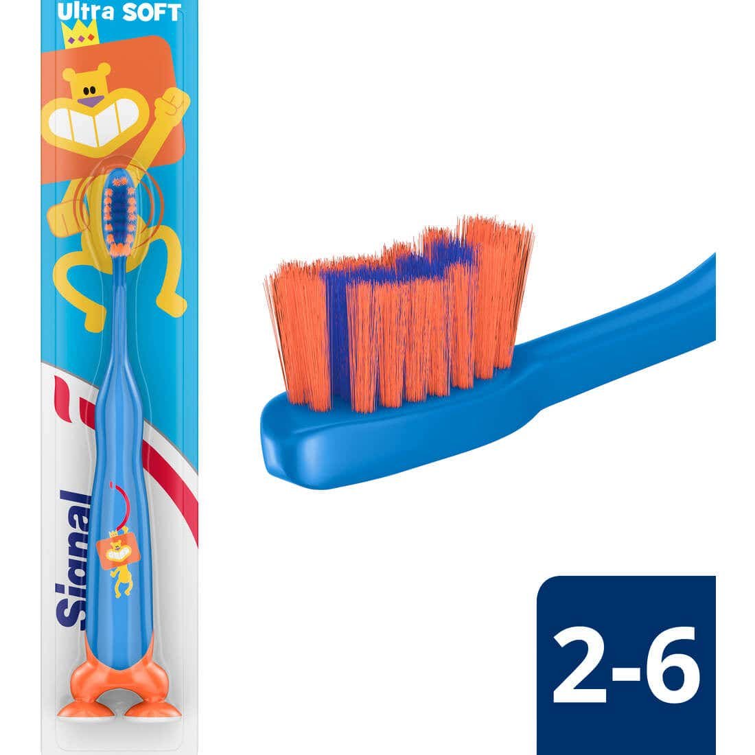 signal-kids-toothbrush-lion-soft-1pc_1.jpg Signal Kids Toothbrush (Ages 2-6) - Ultra Soft for Gentle Cleaning - Image 1