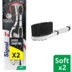Signal Toothbrush with Charcoal & Silver - Soft - 2 Pcs