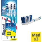 Signal White Shine Medium Toothbrush - 3 pcs