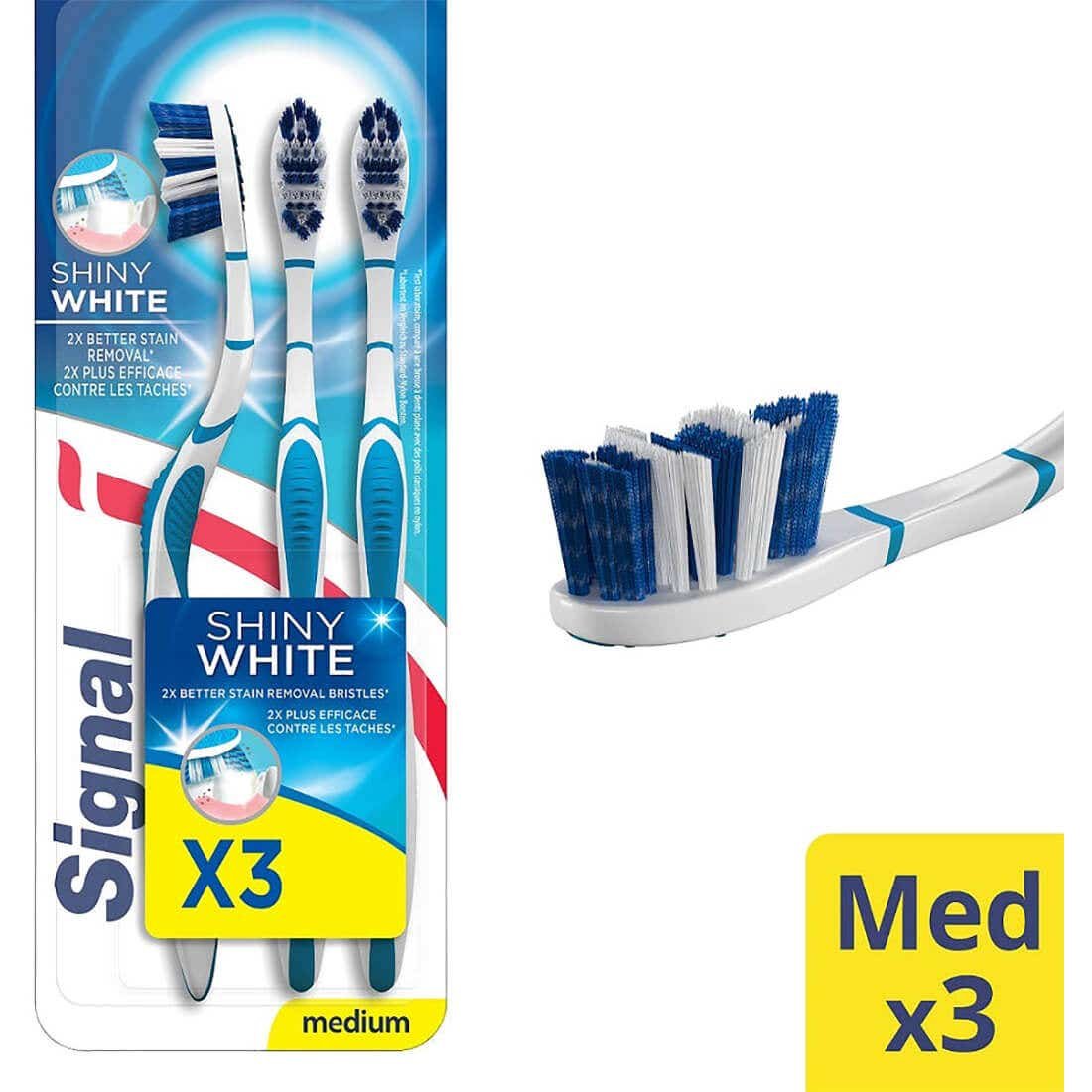 signal-tb-white-manl-med-3-pcs_1.jpg Signal White Shine Medium Toothbrush - 3 pcs - Image 1