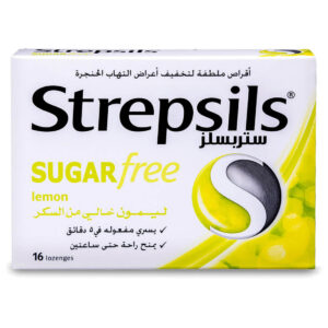 Strepsils Lemon Sugar-Free Lozenges - 16 Count