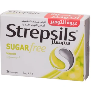 Strepsils Lemon Sugar Free Lozenges - 36 pcs