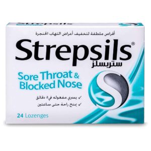 Strepsils Menthol 24 Lozenges for Sore Throat Relief