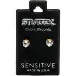 ستوديكس حلق طبى S885STX - أقراط أنيقة مرصعة بالزركون