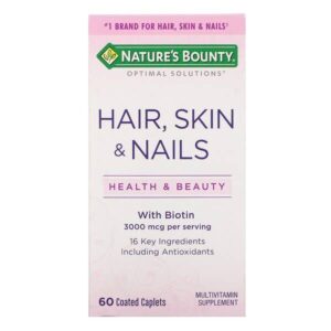 Nature'S Bounty Hair, Skin & Nails 30 Caplets - Tablets for Hair, Skin, and Nails