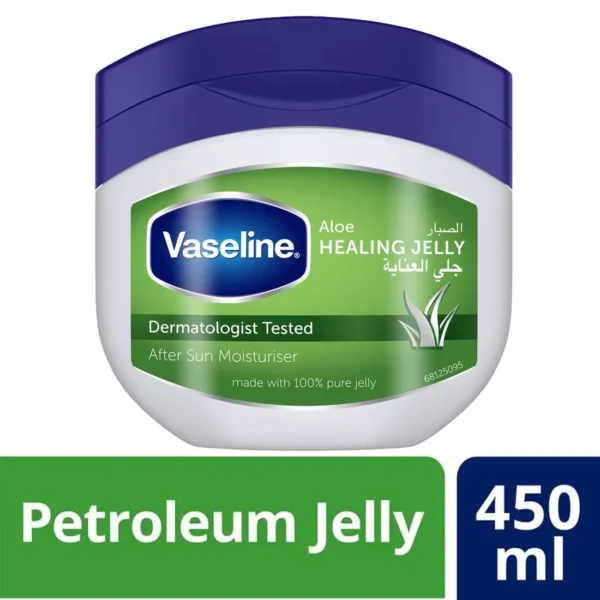 Vaseline Petroleum Jelly with Aloe Vera - 450 ml for Deep Hydration - Image 1
