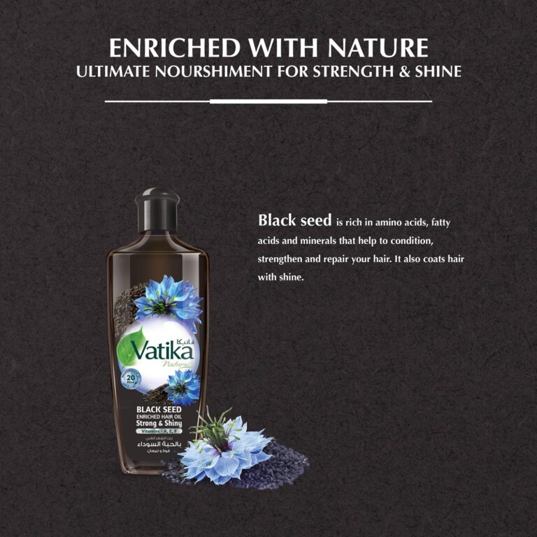Vatika Hair Oil Black Seed 200 ml - For Strong & Shiny Hair - Image 4