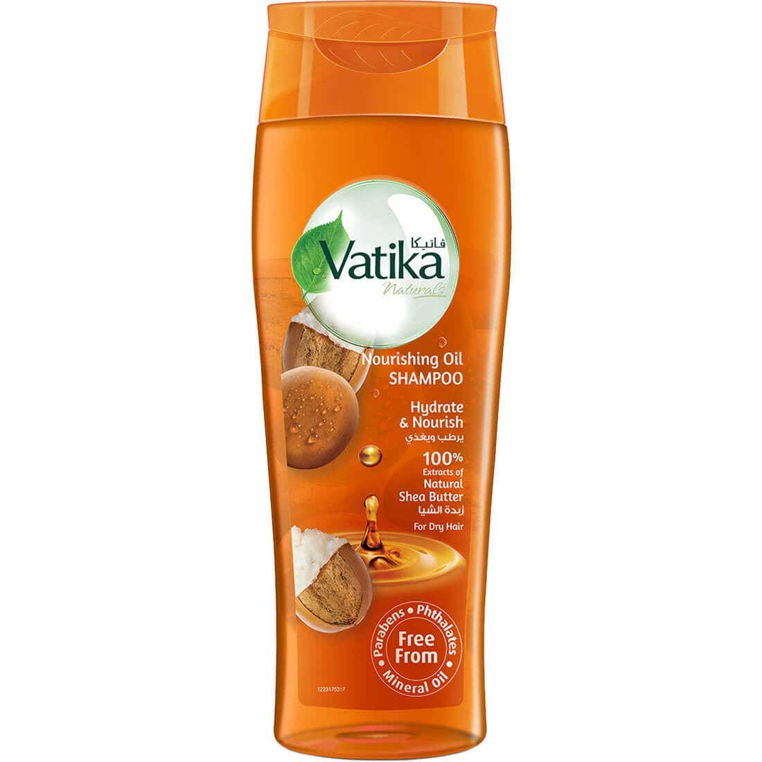 vatika-shampoo-nourishing-oil-natural-shea-butter-425ml-1100x1100-1.jpg Dabur Vatika Shea Butter Nourishing Shampoo for Dry & Coarse Hair 425ml - Image 1