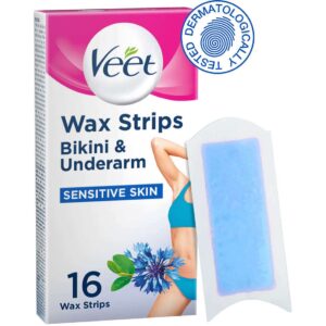 Veet Wax Strips for Bikini Area - 16 Pcs