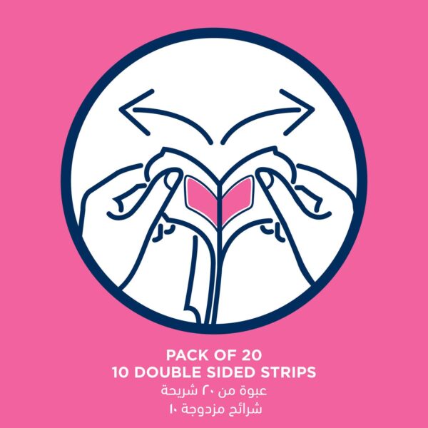 Veet Wax Strips for Face Hair Removal - 20 Pcs - Image 5