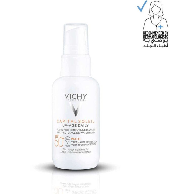 ⁦فيشي كابيتال سولاي UV-Age سائل مقاوم لعلامات تقدم سن SPF 50+ مع النياسيناميد 40 مل⁩ - الصورة ⁦1⁩
