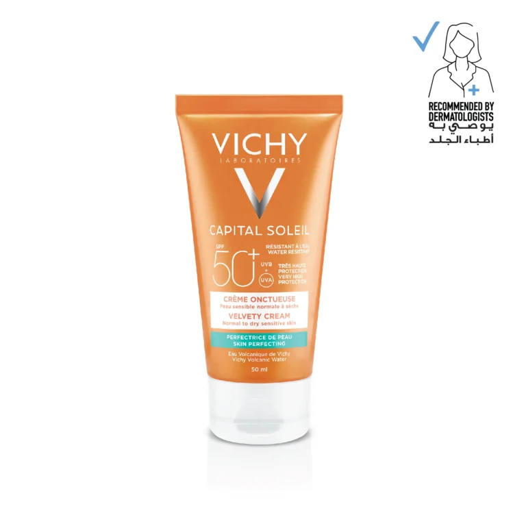 ⁦فيشي كابيتال سولاي فلفيتي كريم للبشرة العادية إلى الجافة SPF 50+ 50 مل⁩ - الصورة ⁦1⁩