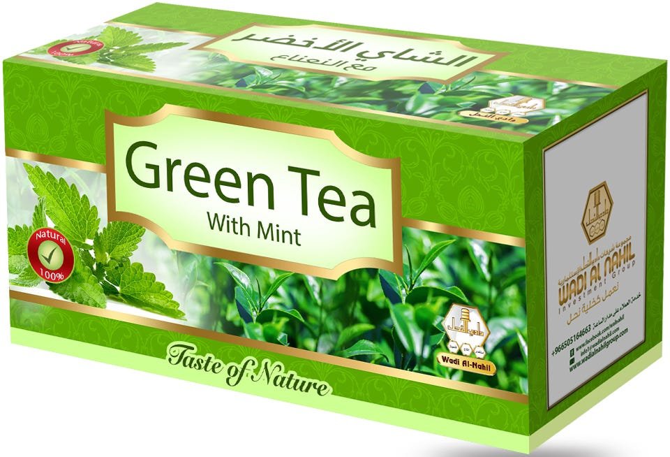 100428371_mainimage_1.jpg Wadi Alnahl Green Tea With Mint: Natural Refreshment & Perfect Health - Image 1