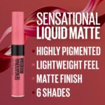 Maybelline Sensational Liquid Matte Lipstick - Nu01 Nude - Image 5
