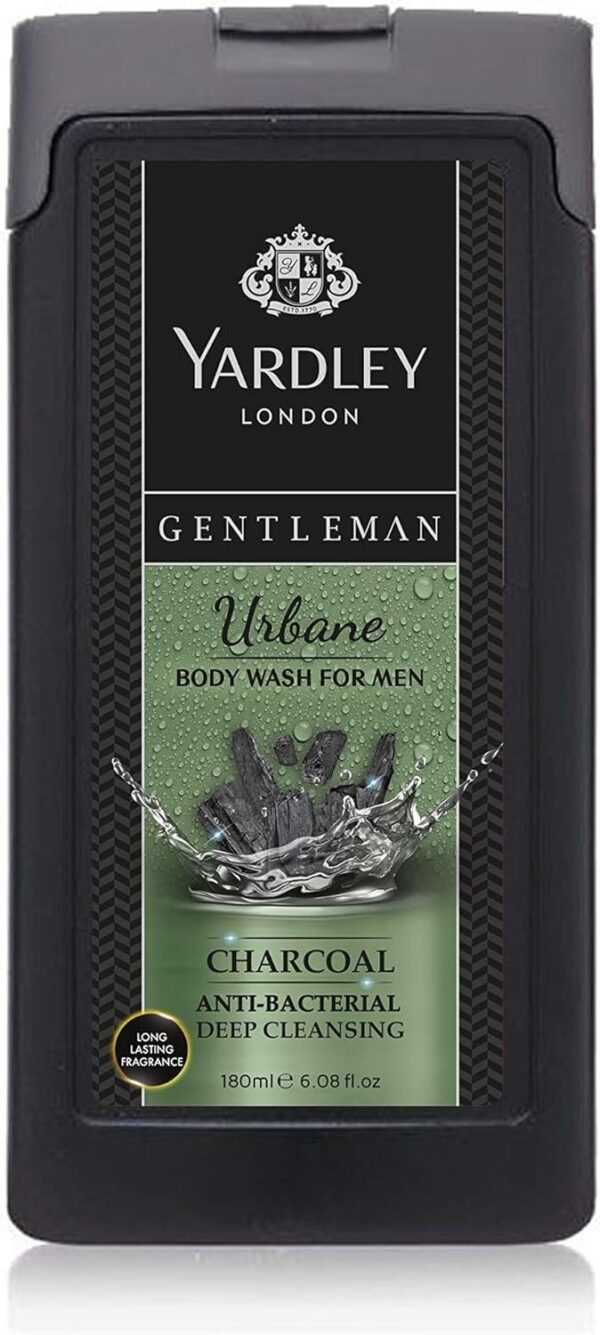 Yardley London Gentleman Urbane Body Wash for Men - Anti-Bacterial Deep Cleanser (180 ml) - Image 1