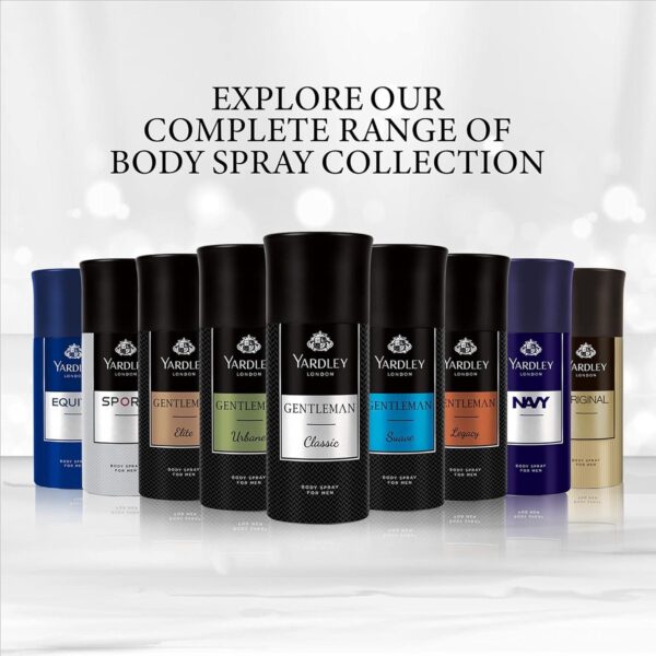 Yardley London Gentleman Elite Body Spray - 150 ml - Image 7