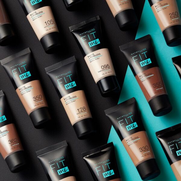 Maybelline Fit Me Matte & Poreless Foundation 344 - Warm Bronze - Image 7