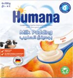 بودينغ الحليب هومانا بطعم الخوخ - وجبة صحية للأطفال
