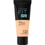 Maybelline Fit Me Matte & Poreless Foundation 122 Creamy Beige | Natural Matte & Poreless Finish