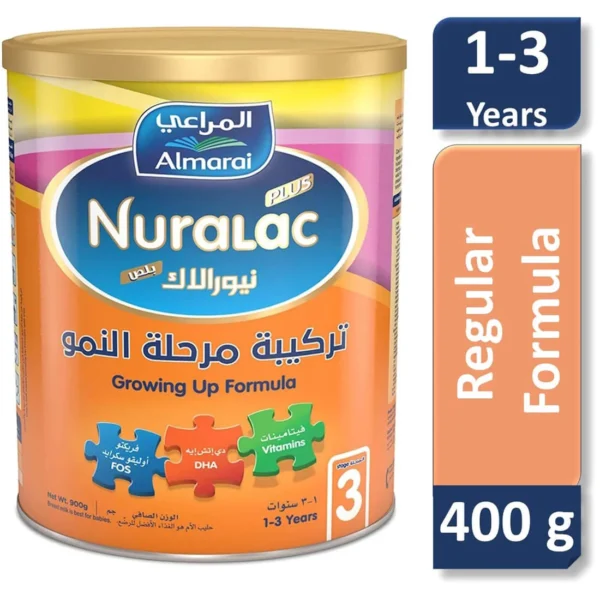 ⁦نيورالاك بلص حليب (3) داعم للنمو 400 جم⁩ - الصورة ⁦1⁩