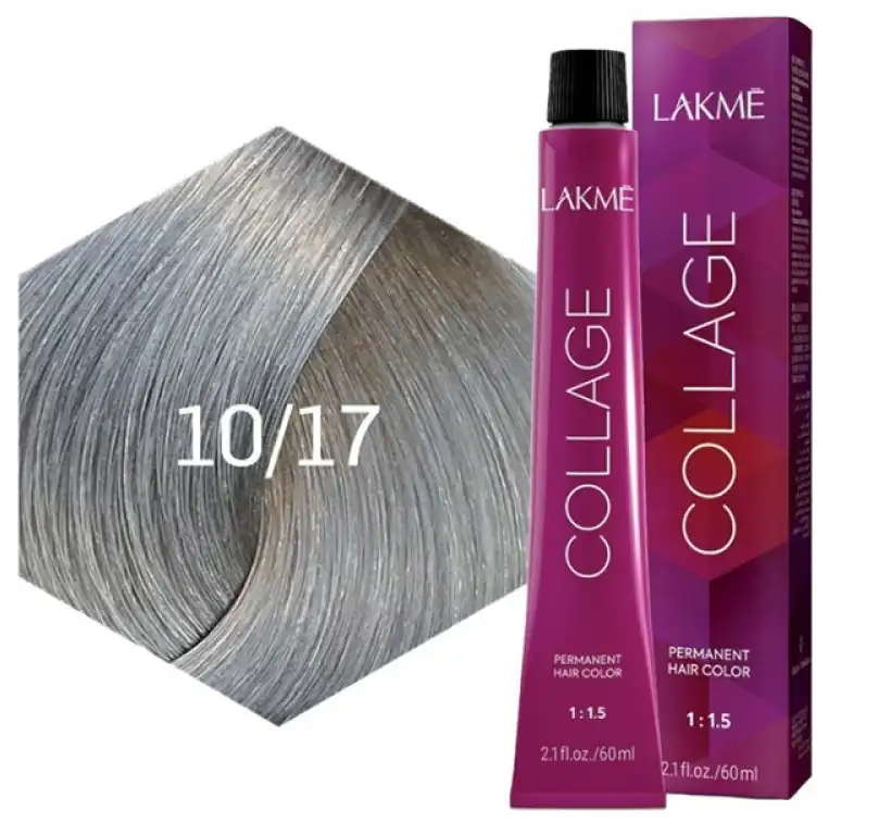 1017 لاكمي صبغة شعر 10/17 أشقر فاتح رمادي 60 مل - الصورة 1