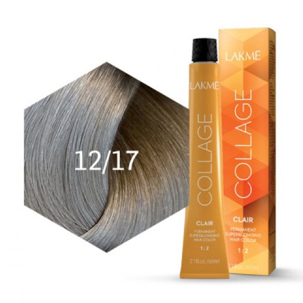 1217 لاكمي صبغة شعر 12/17 أشقر فاتح لؤلؤي رمادي 60 مل - الصورة 1