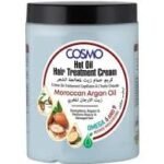 كوزمو كريم حمام زيت الأرجان المغربي 1000 مل للشعر التالف