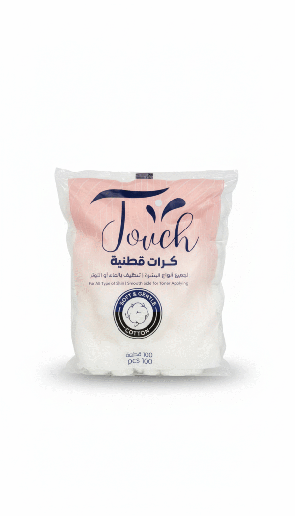 ⁦تاتش كرات قطن ناعمة 100 قطعة⁩ - الصورة ⁦1⁩